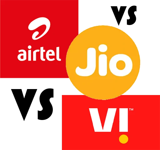 Airtel vs Jio vs VI