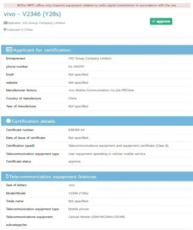 vivo y28s 5g geekbench score