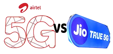 Airtel 5G vs Jio 5G Logo