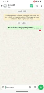 WhatsApp Double Tap Feature