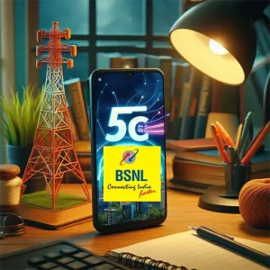 BSNL 5G Logo on Mobile Screen