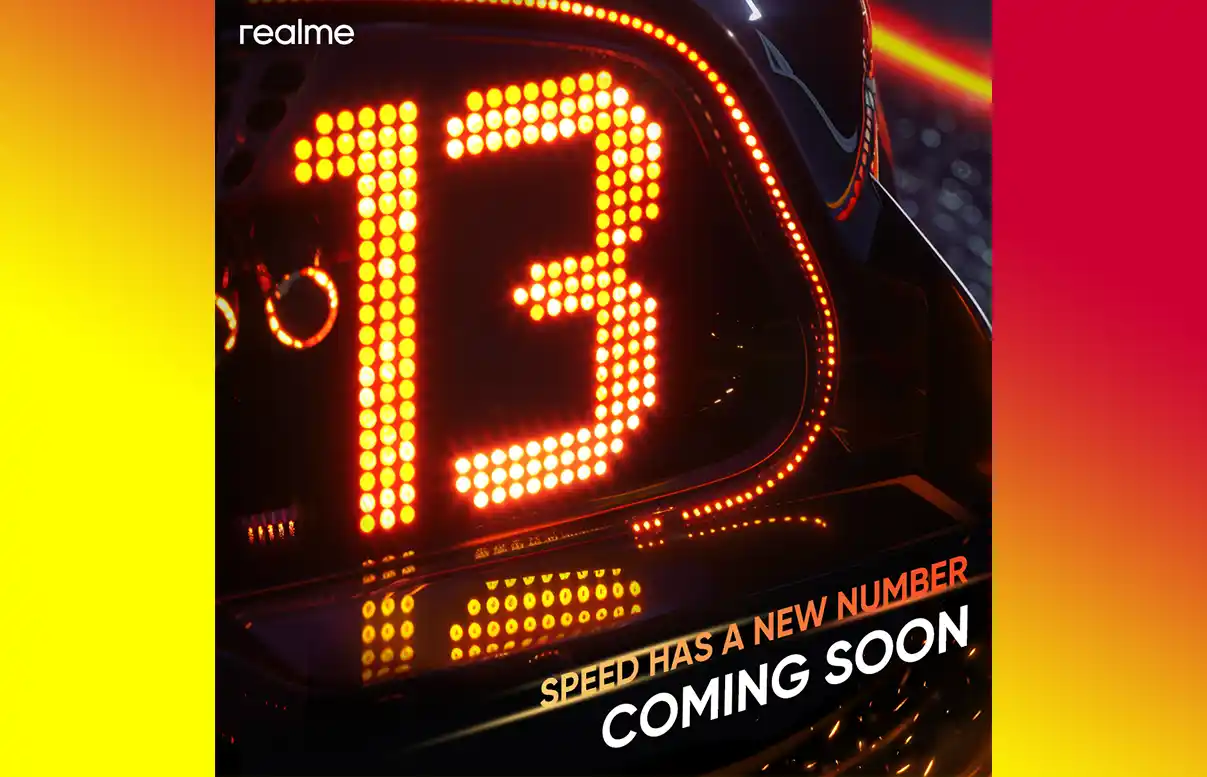 Realme 13 Series launch poster