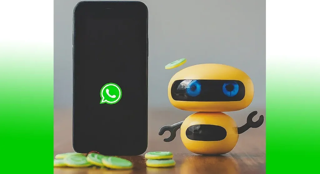 WhatsApp Logo with Robot