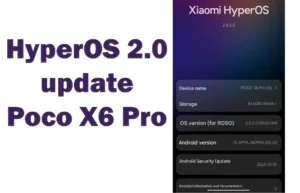 HyperOS 2.0 update Poco X6 Pro