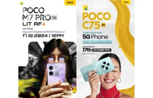 POCO M7 Pro 5G and POCO C75 5G launch date India