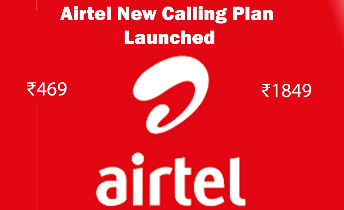 Airtel calling plan prepaid new ₹469 ₹1849