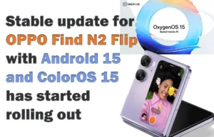 Oppo Find N2 Flip ColorOS 15 Update Android 15