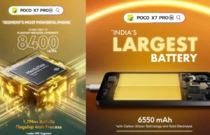 POCO X7 Pro launch battery 6550 mAh