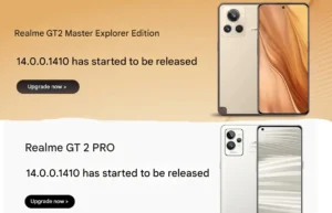 Realme Update GT 2 Pro and GT 2 Master Exploration Edition