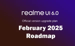 Realme ui 6.0 roadmap february 2025