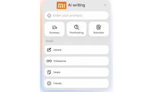 ⁮Xiaomi Ai writing tool