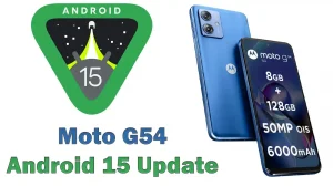 Android 15 Update Moto G54