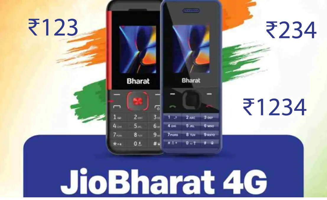 JioBharat Plans Prepaid Recharge ₹123 ₹234 ₹1234