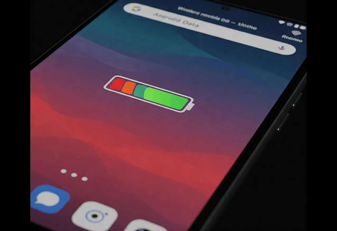 Android colorful battery icon