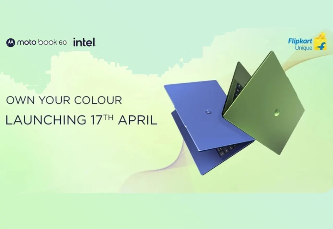 Moto book 60 laptop India launch
