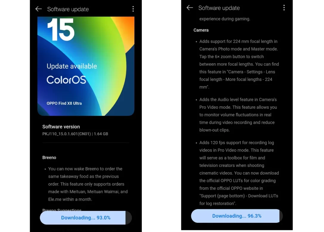 Oppo Find X8 Ultra Update Android