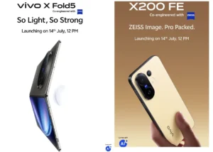 Vivo X200 FE and Vivo X Fold 5 India launch date