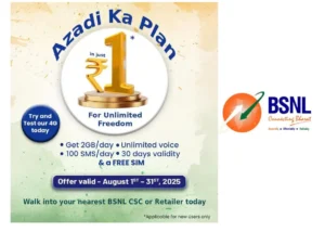 BSNL Azadi Ka Plan Rs. 1